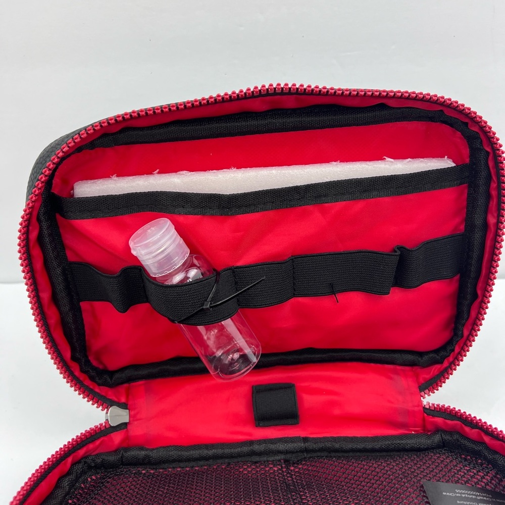 TRUE RELIGION,TECH KIT,ORGANIZE CORDS, CHARGERS & MORE,TRAVEL TOILETRY, BLACK, - Picture 9 of 16